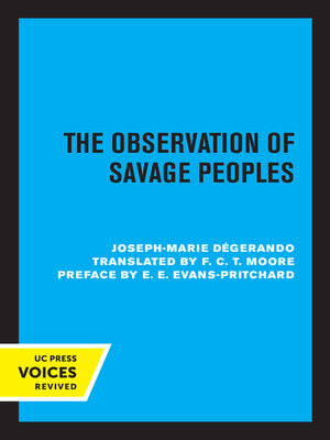 cover image of The Observation of Savage Peoples